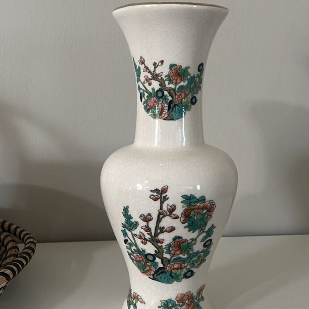 Vintage Floral Vase